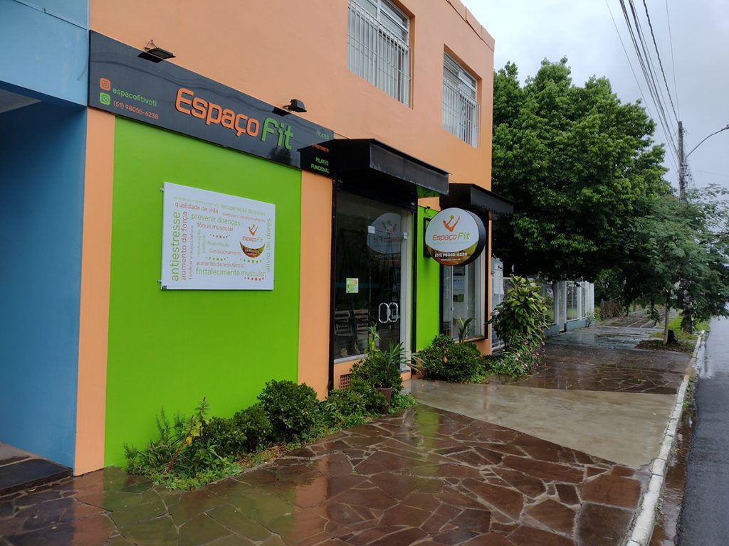 Vista Lateral Espaço Fit: Pilates em Ivoti. Bairro Harmonia